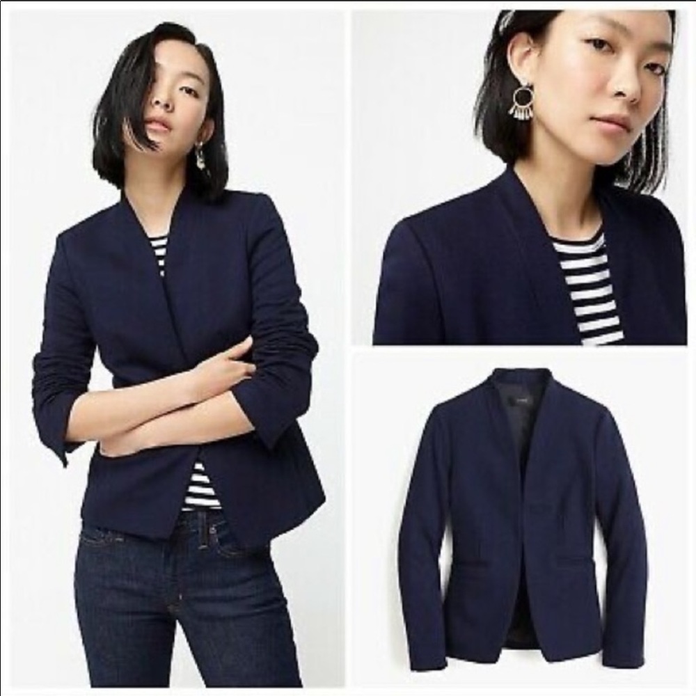 J.Crew going out Blazer h2778 h2743 NWT navy